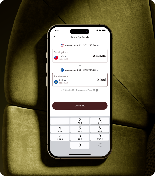 VCFC Transfer funds screen